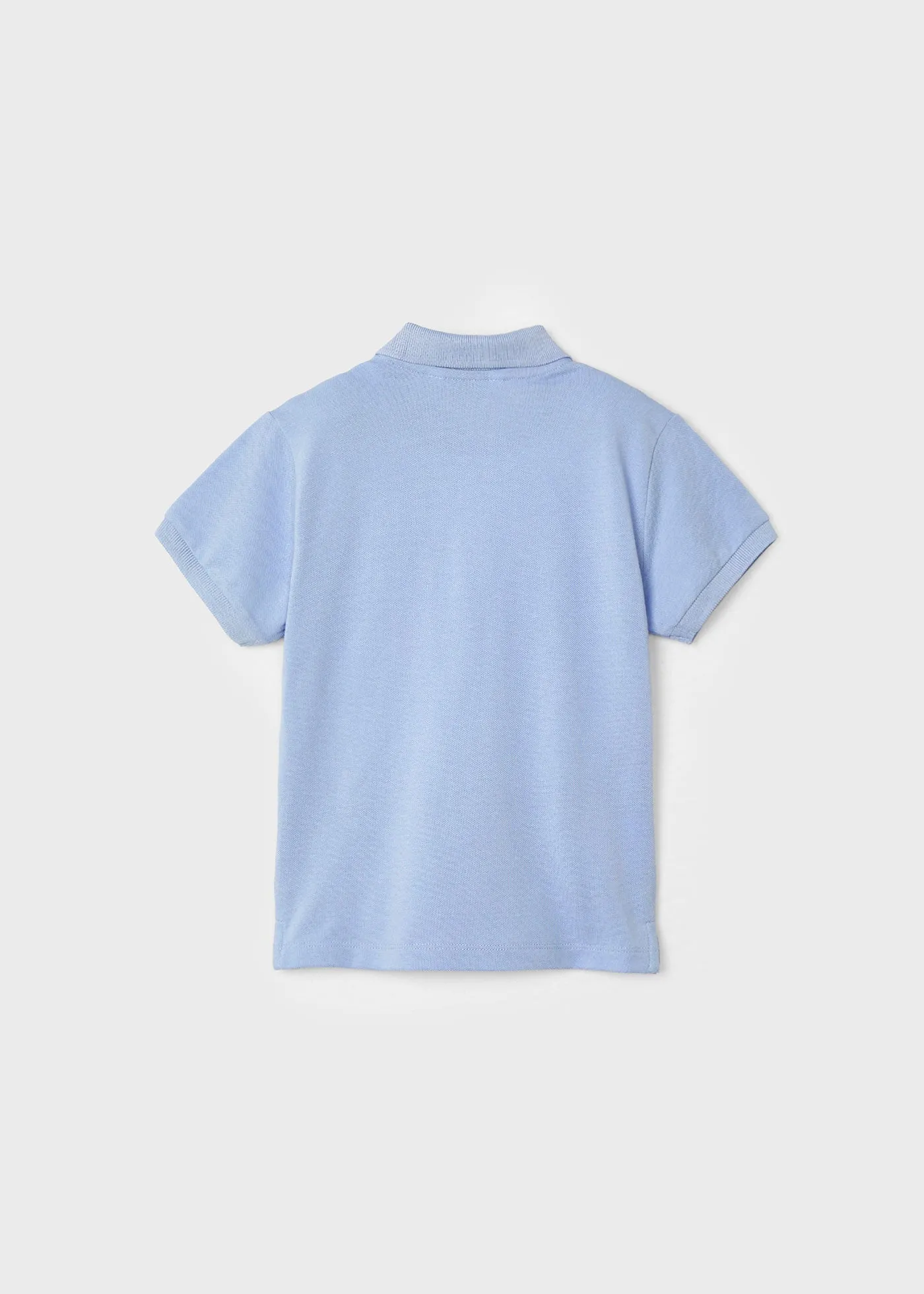 150 - Basic s/s polo for boy - Powder blue