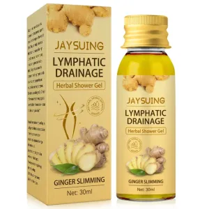 30ml Herbal Shower Gel Lymphatic Drainage Weight Loss Ginger Body Wash Remove Lymph Nodes Underarm Fat For Women