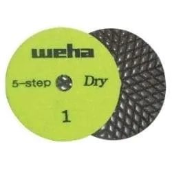 4" Weha 5 Step Dry Diamond Polishing Pads