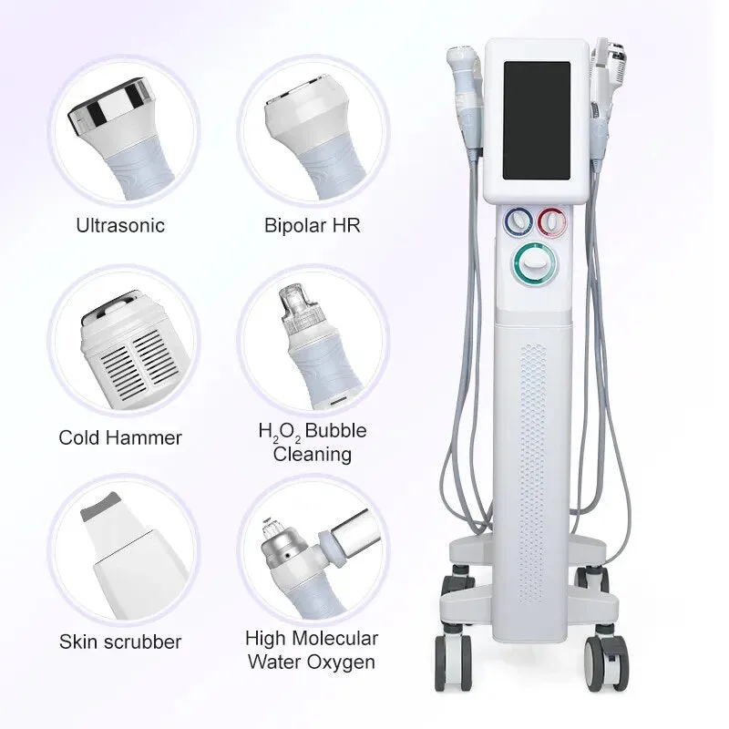 6 in 1 Aqua Hydra Peelin Jet Facial Moisture Facial Skin Care Equipment Oxygen Hydro Microdermabrasion Skin Rejuvenation Machine