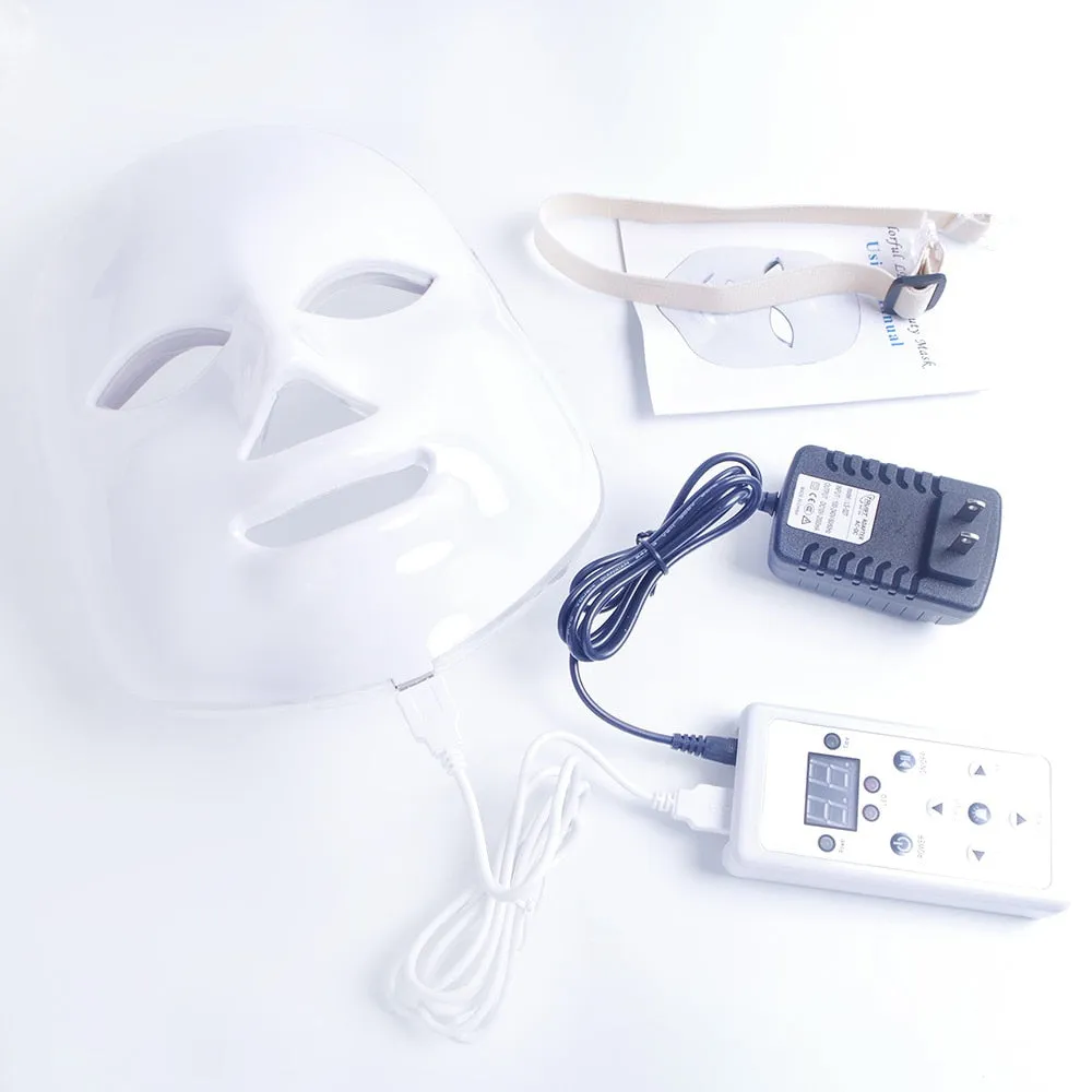 7 Colors Beauty Therapy Photon LED Facial Mask Light Skin Care Rejuvenation Wrinkle Acne Removal Face Beauty Spa Instrument 30