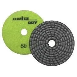 7 Step Spiral Dry Diamond Polishing Pads