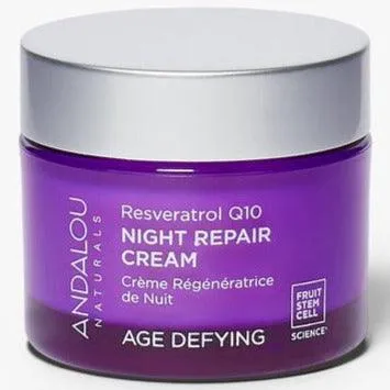 Andalou Naturals Resveratrol Q10 Night Repair Cream 50g