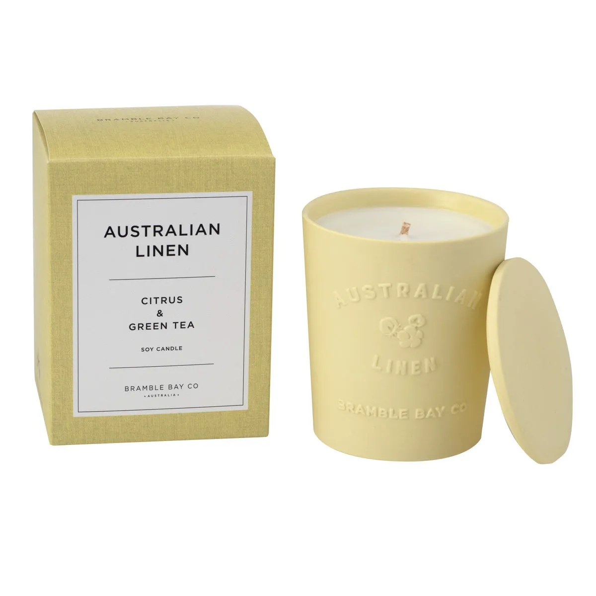 Australian Linen Citrus & Green Tea Candle 300g