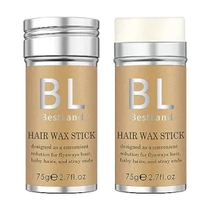 BestLand Hair Wax Stick, Flyaways Hair Stick Non-greasy Styling Wax Stick for Hair Edge Control Hair Finishing Slick Wax Stick Flyaways Edge Frizz Baby Hairs (2.7 Fl Oz (Pack of 1))