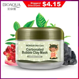 Bioaqua Skin Care Carbonated Bubble Clay Mask For Face Nutrition Repair Face Cream Whitening Hydrating Moisturizing Facial Masks