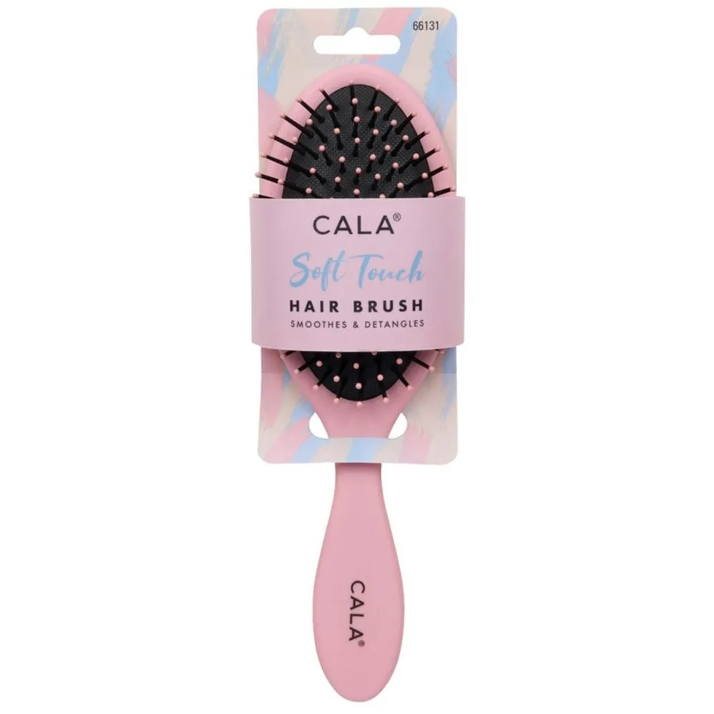 Cala Soft Touch Oval Hair Brush (Pink)