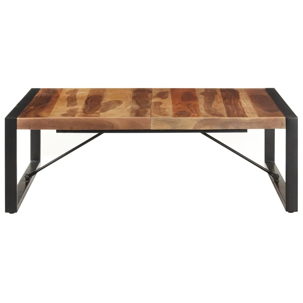 Coffee Table 120x120x40 cm Solid Wood with Sheesham Finish