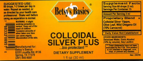 Colloidal Silver Plus, 1 oz