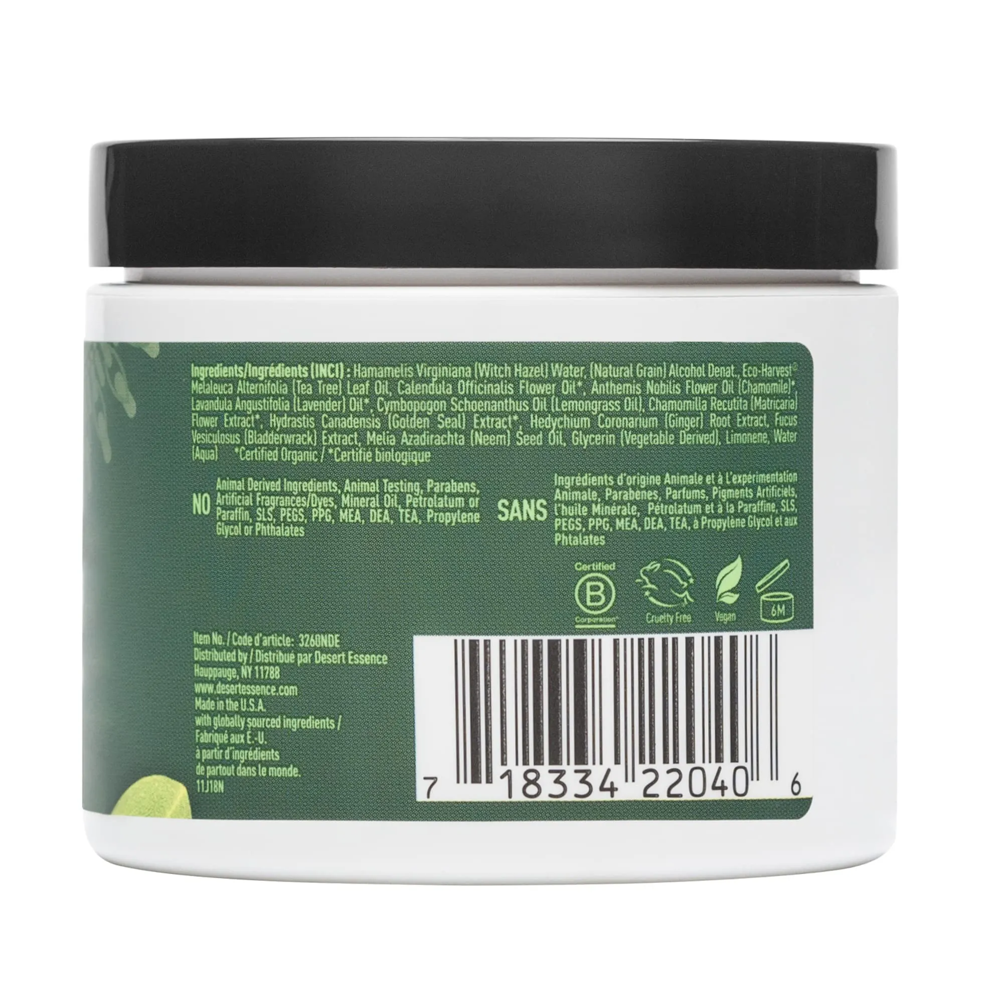 Desert Essence Tea Tree Oil Facial Cleansing Pads 50 Count