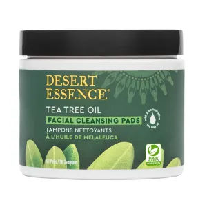 Desert Essence Tea Tree Oil Facial Cleansing Pads 50 Count