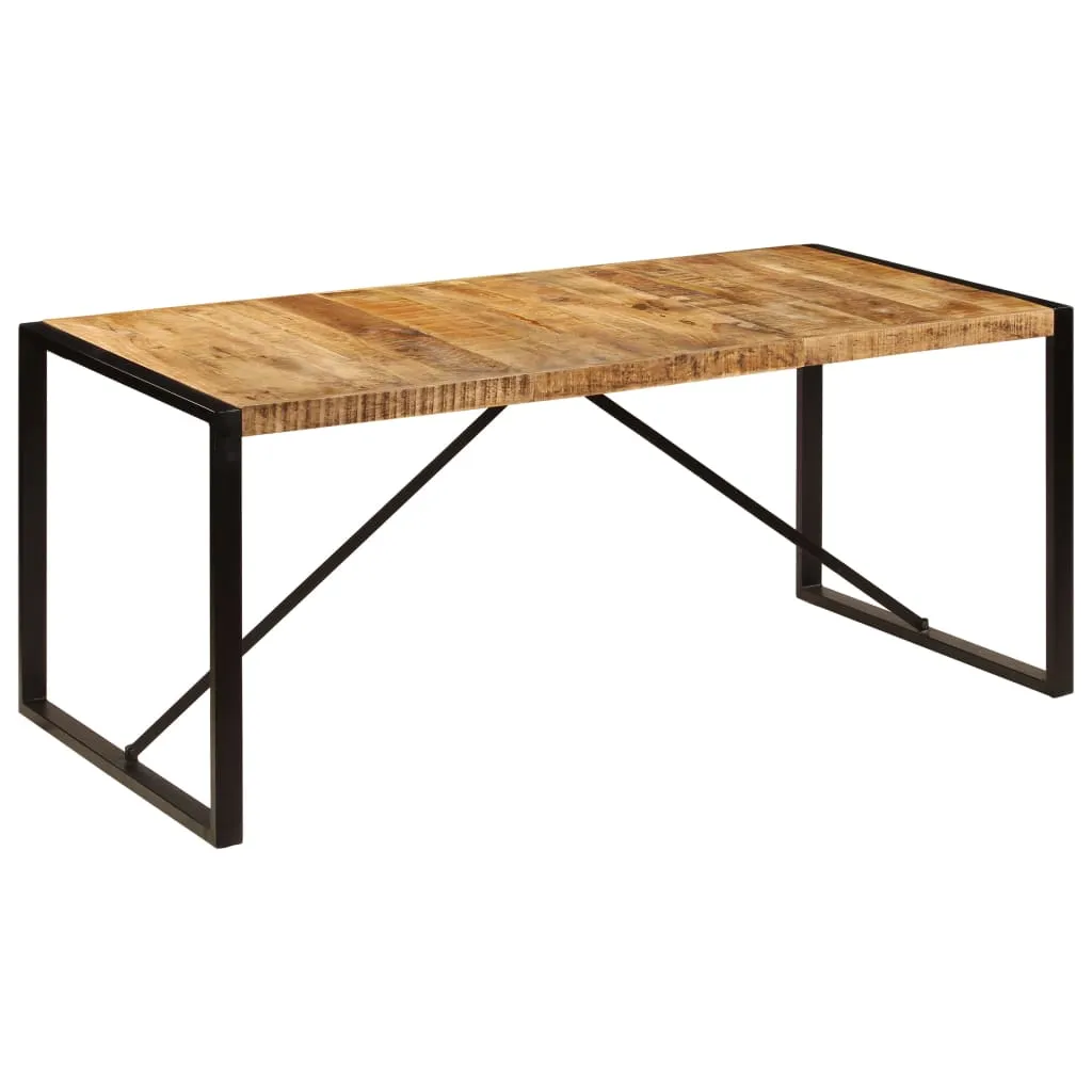 Dining Table Solid Rough Mango Wood 180 cm