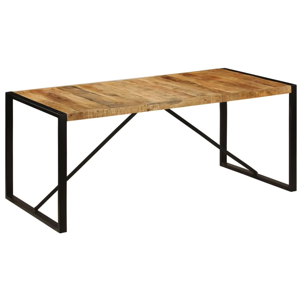 Dining Table Solid Rough Mango Wood 180 cm