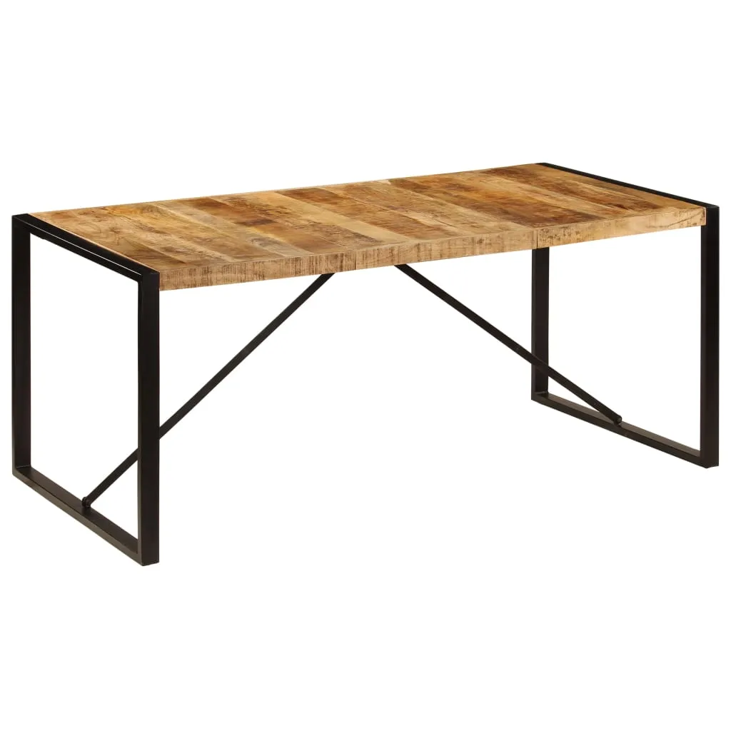 Dining Table Solid Rough Mango Wood 180 cm