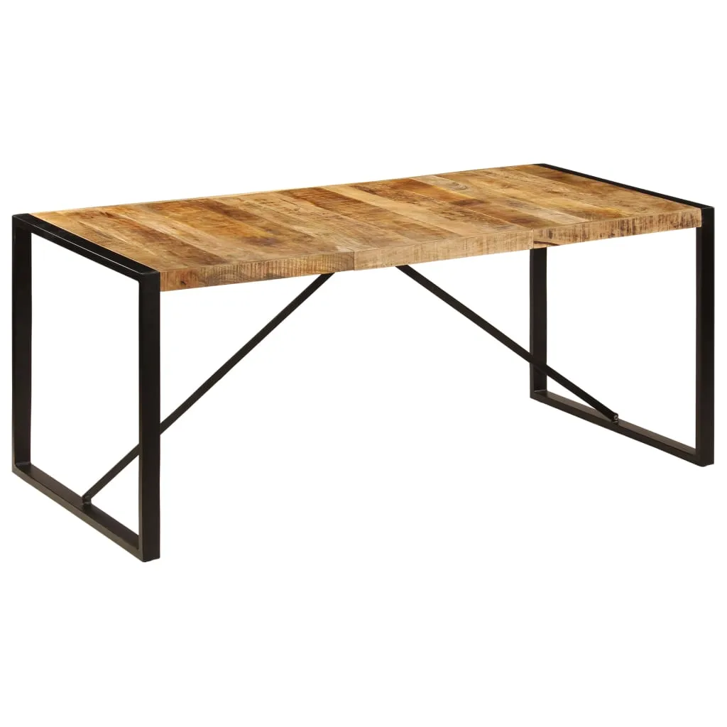 Dining Table Solid Rough Mango Wood 180 cm