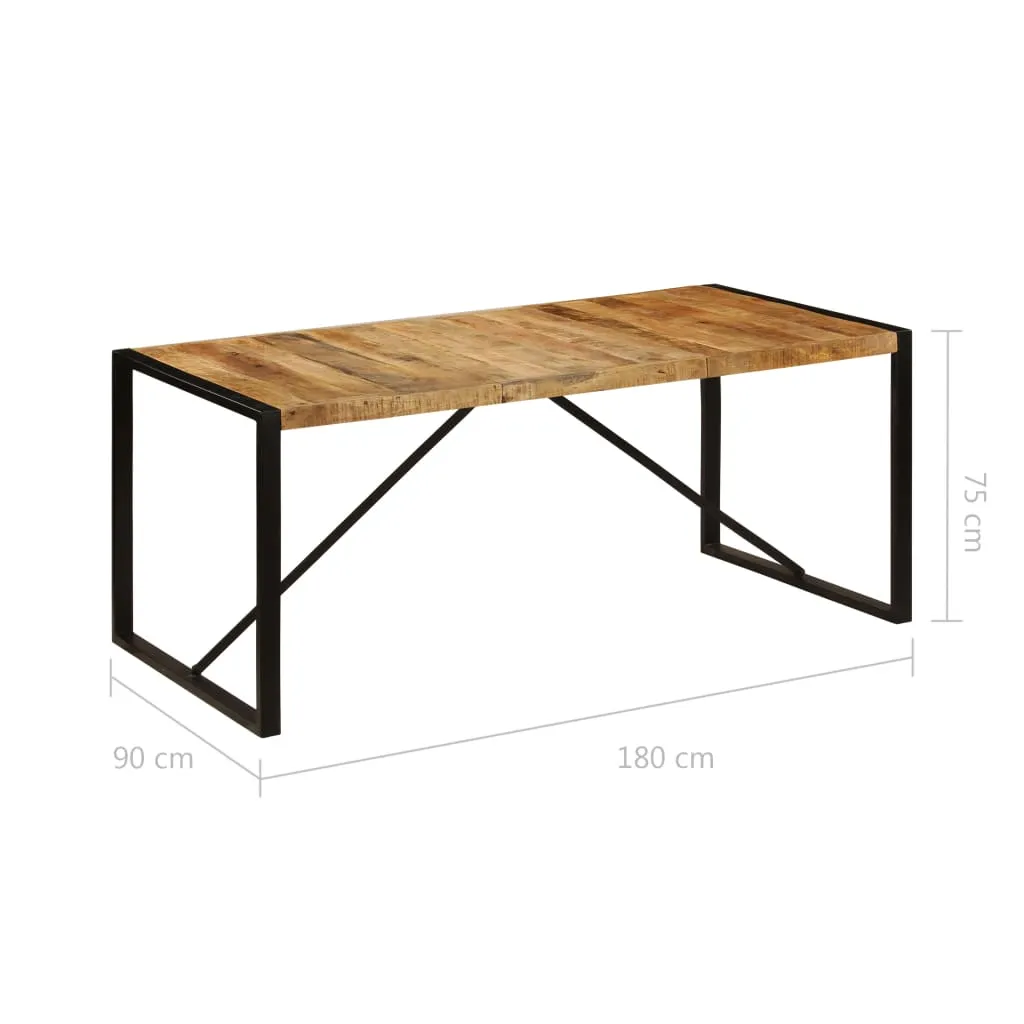 Dining Table Solid Rough Mango Wood 180 cm