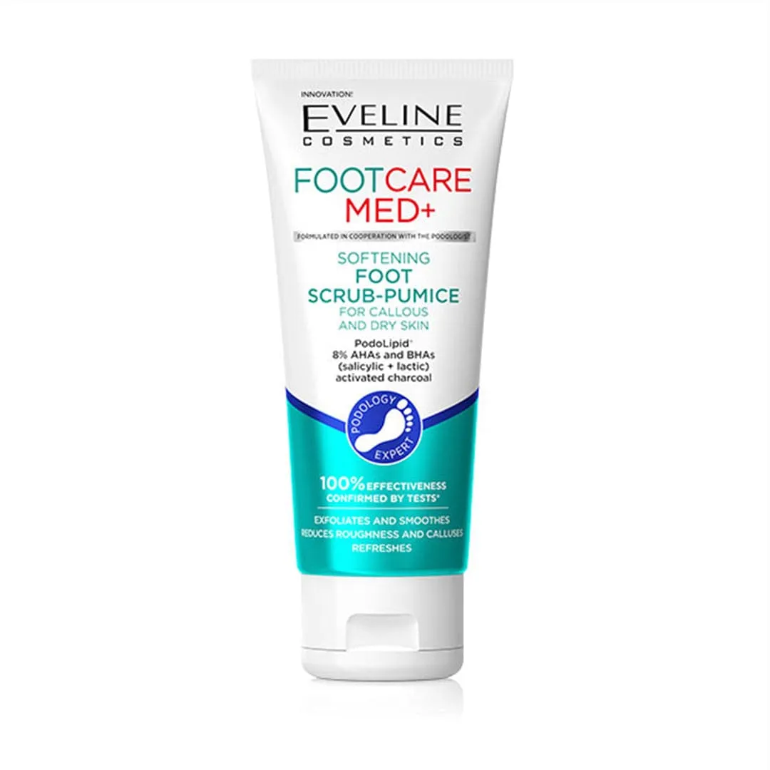 Eveline Cosmetics Foot Care Med  Softening Foot Scrub For Callous & Dry Skin