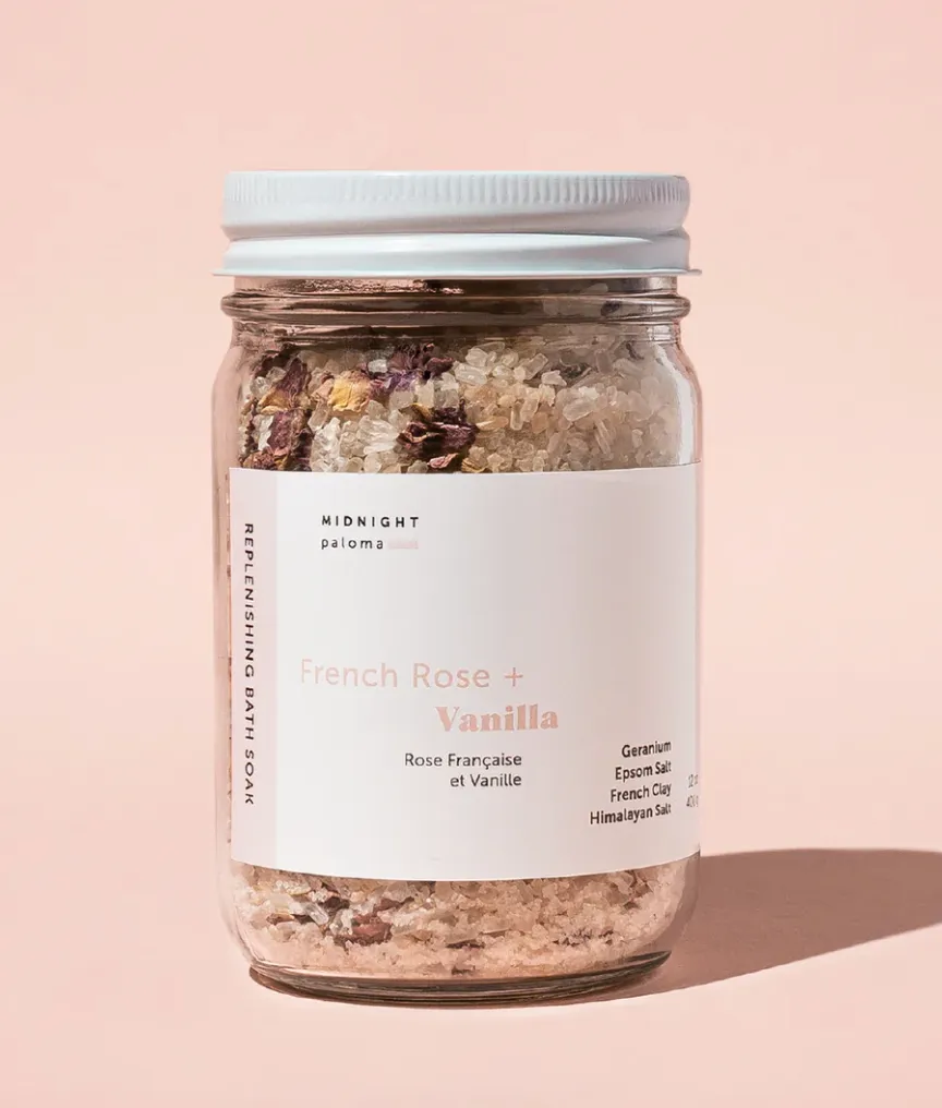 French Rose   Vanilla Bath Soak, two sizes