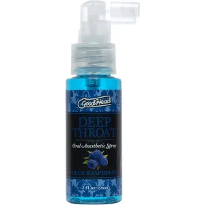 GoodHead Deep Throat Oral Anesthetic Spray Blue Raspberry 2oz