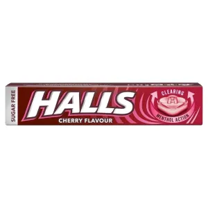 Halls Sugar Free Menthol Action Cherry Flavour 32g