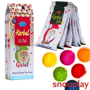 Holi Gulaal by Herbal Gold 6 Pack (6 Assorted Colours)