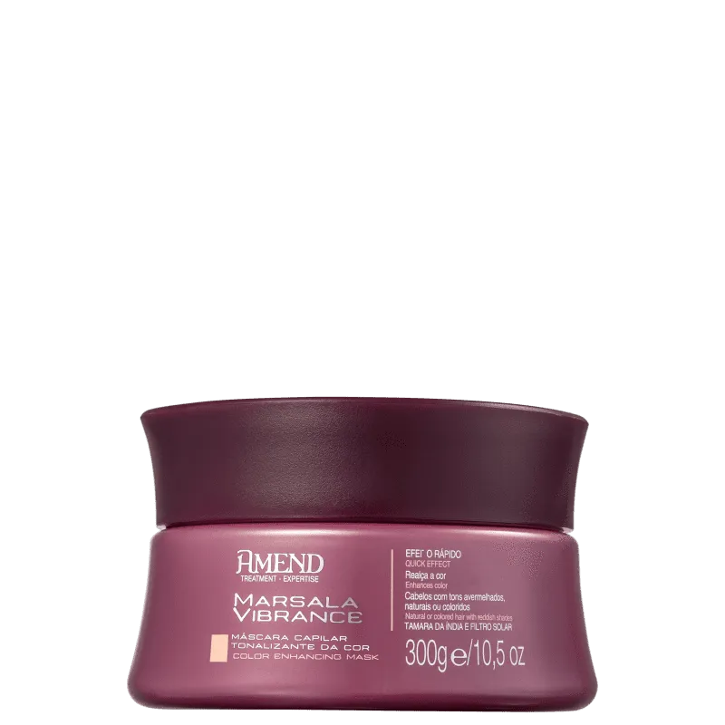 Marsala Vibrance Highlight Color - Hair Mask 300g - Amend