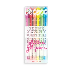 Ooly Yummy Yummy Scented Glitter Gel Pens - Set of 12