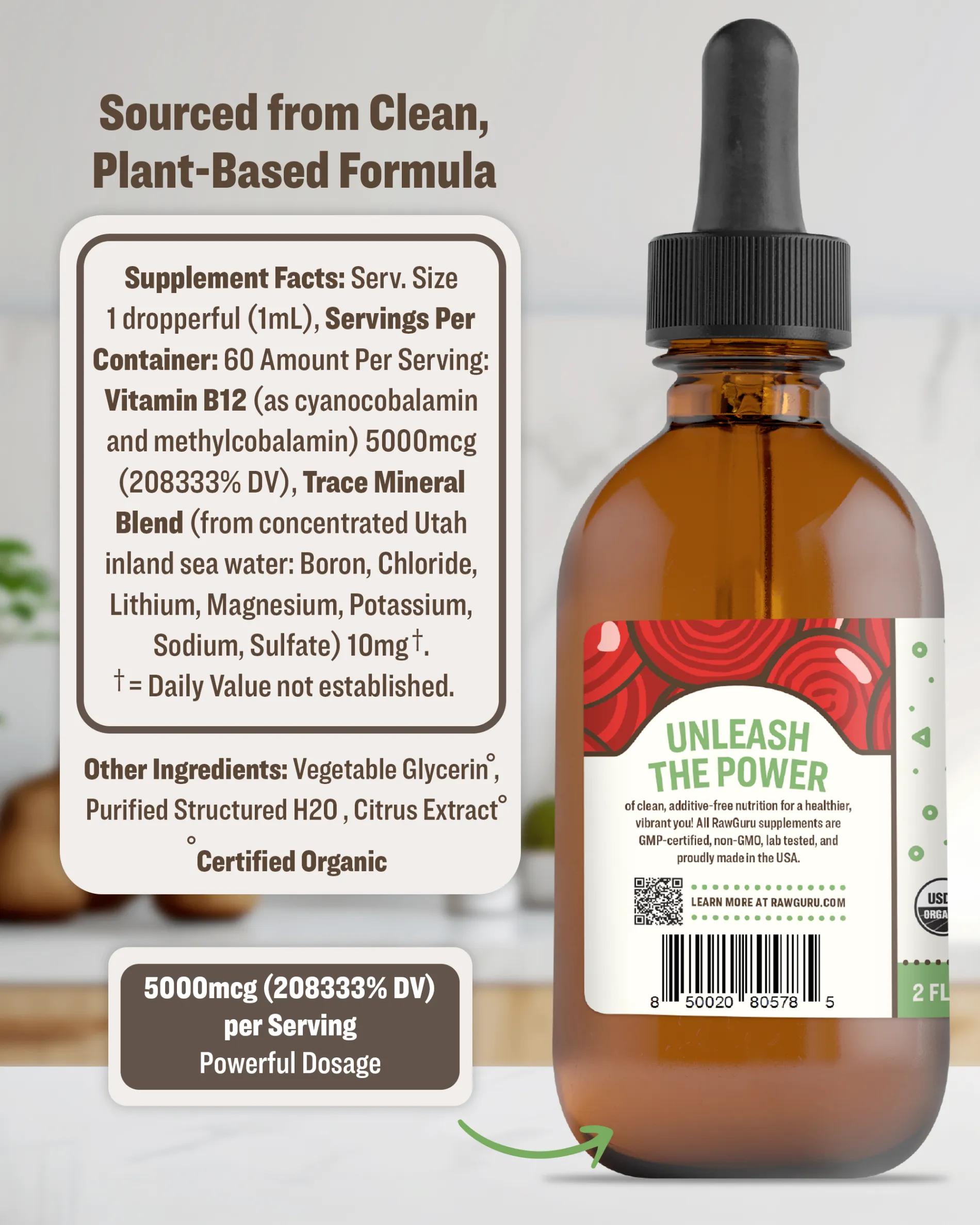 Organic Vegan Vitamin B12 Tincture