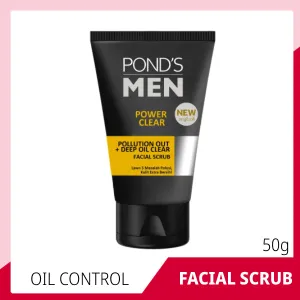 POND'S Men Power Clear Pollution Out Facial Scrub - 50g