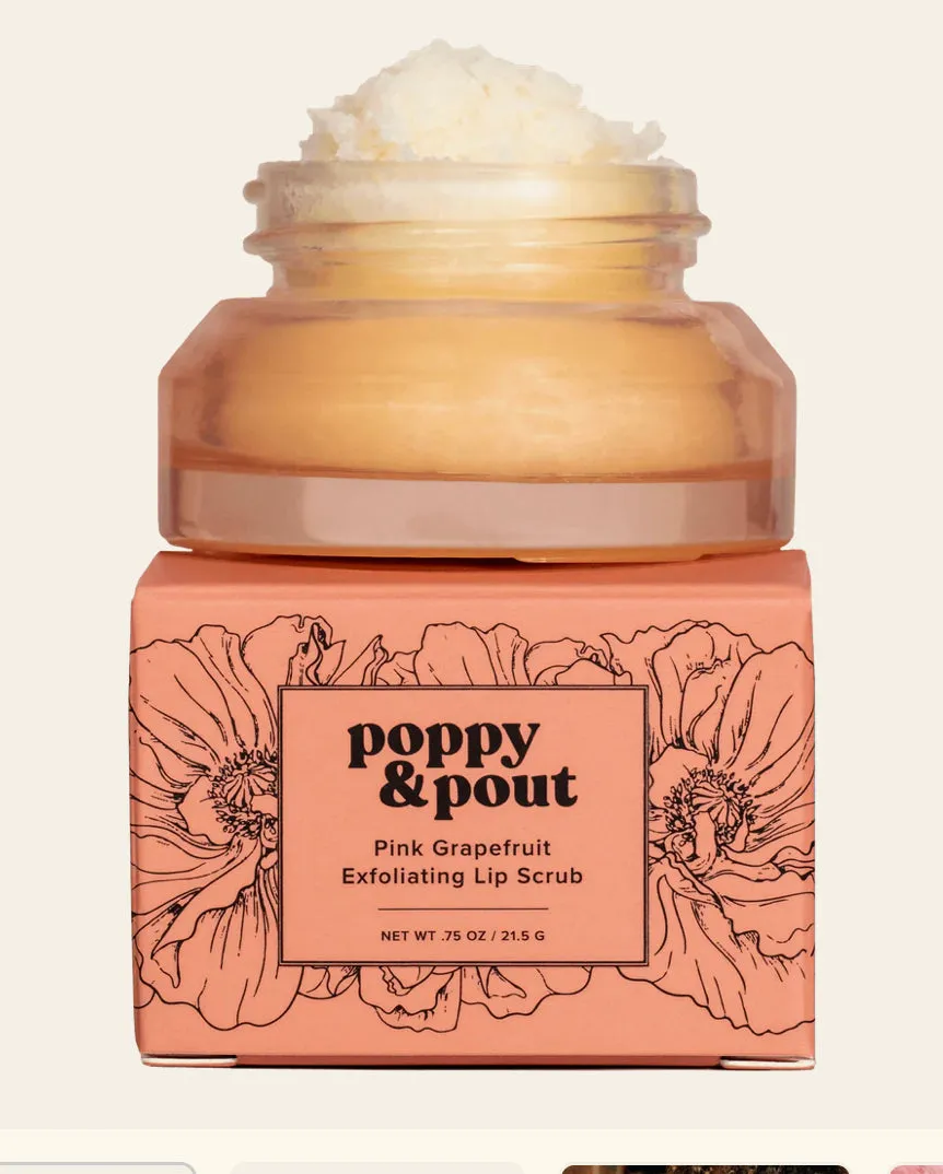 Poppy Pout Lip Scrubs