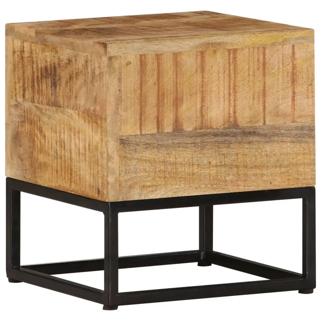 Side Table 30x30x33 cm Rough Mango Wood