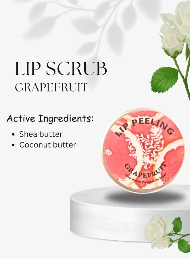 Soap&Friends 15 ml Grapefruit Lip Balm and Scrub Set of 2