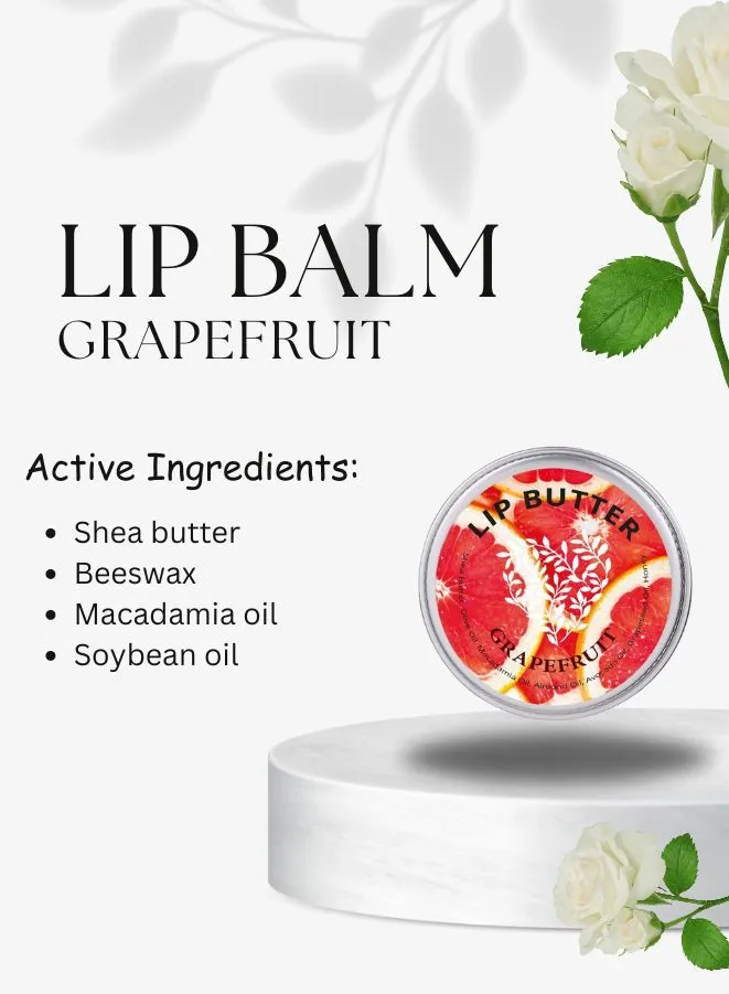 Soap&Friends 15 ml Grapefruit Lip Balm and Scrub Set of 2