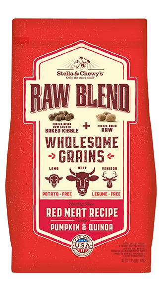 Stella & Chewy's Raw Blend Wholesome Grains Kibble: Red Meat Recipe