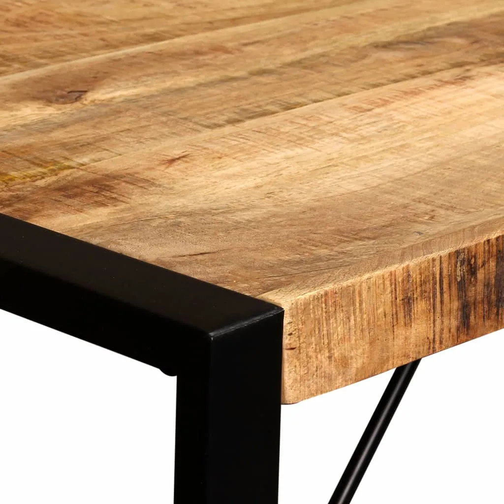 vidaXL Dining Table Solid Rough Mango Wood 180 cm