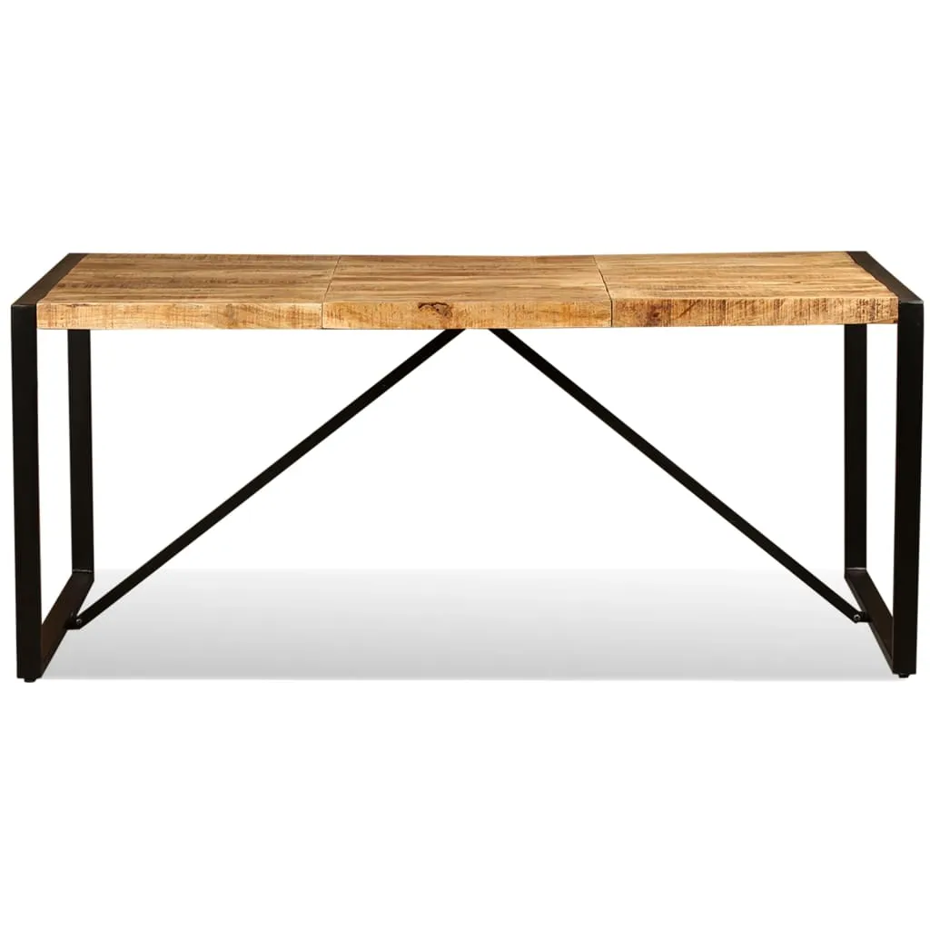 vidaXL Dining Table Solid Rough Mango Wood 180 cm