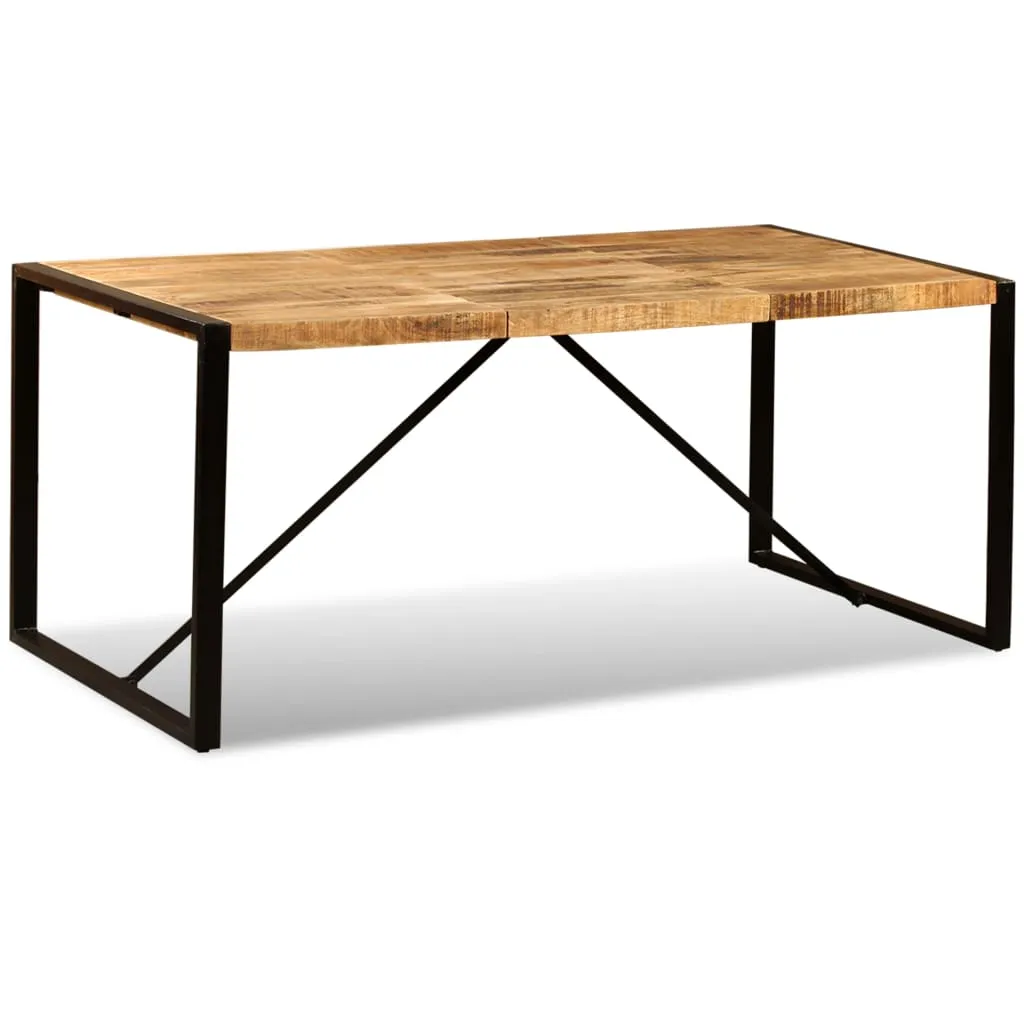 vidaXL Dining Table Solid Rough Mango Wood 180 cm