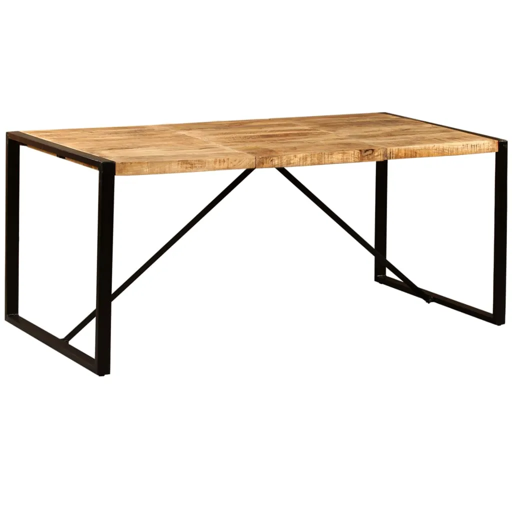 vidaXL Dining Table Solid Rough Mango Wood 180 cm