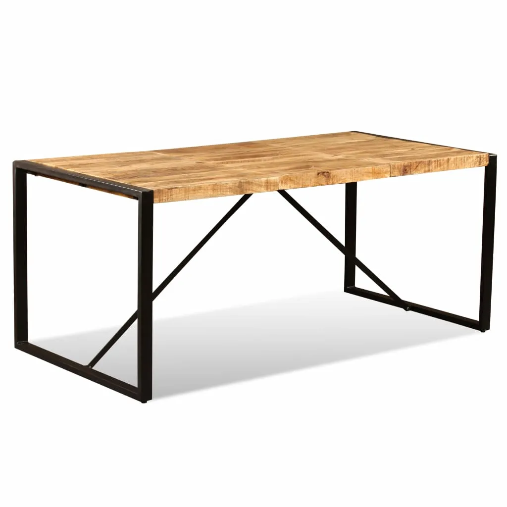 vidaXL Dining Table Solid Rough Mango Wood 180 cm