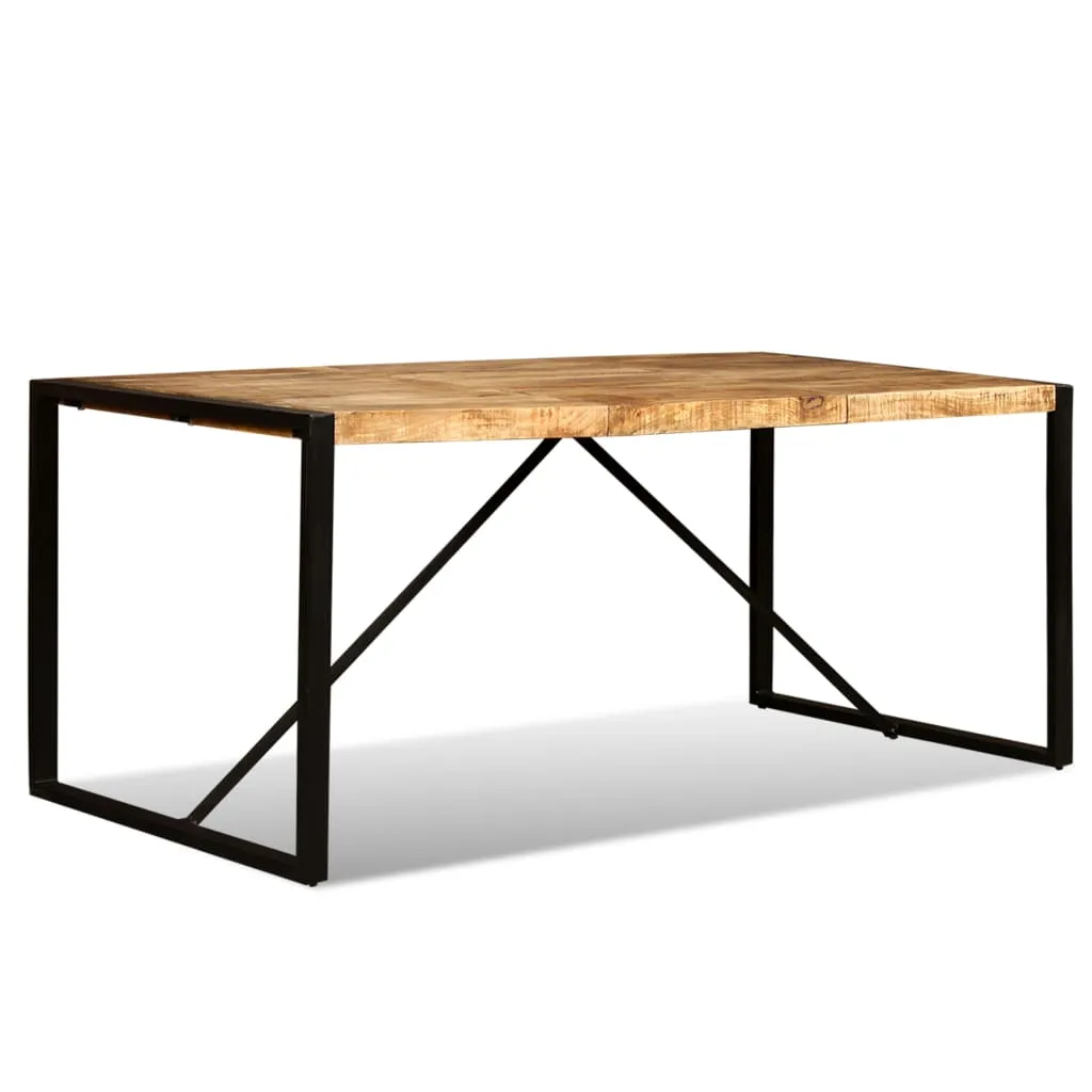 vidaXL Dining Table Solid Rough Mango Wood 180 cm