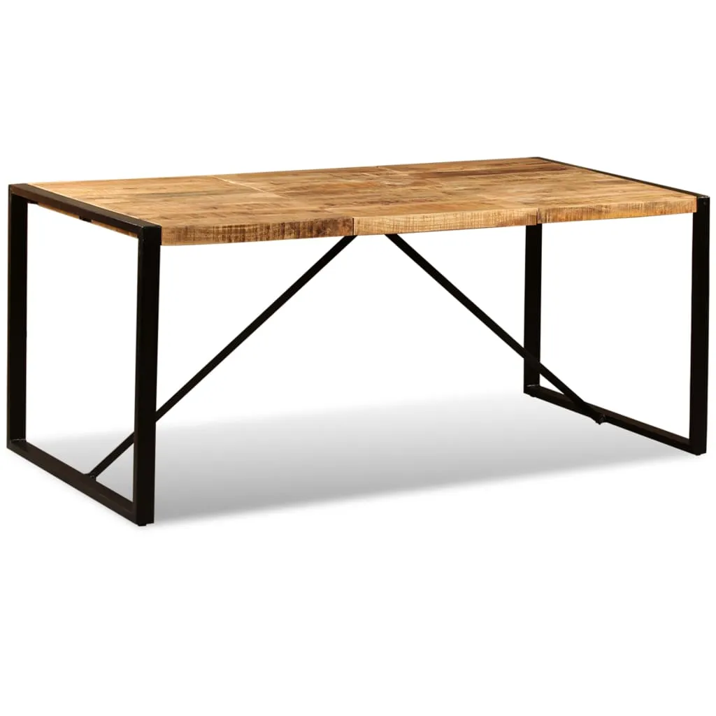 vidaXL Dining Table Solid Rough Mango Wood 180 cm