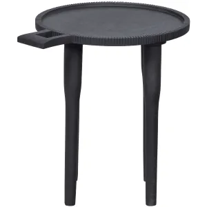 Wynny Black Mango Wood Side Table